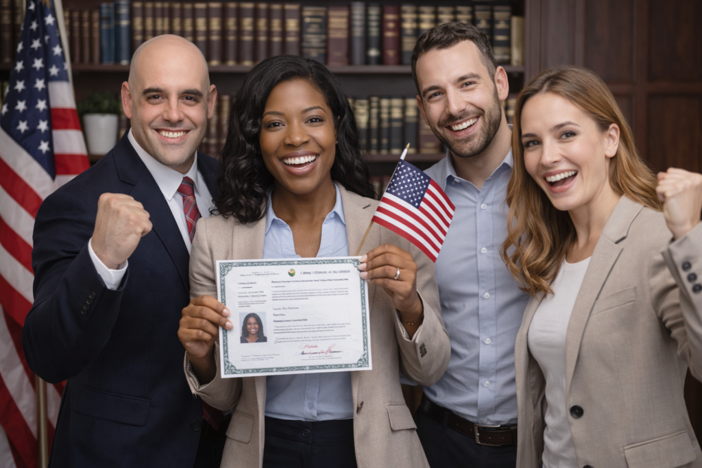Immigration Success - Citizenship Celebration